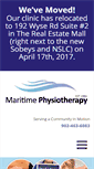 Mobile Screenshot of maritimephysio.ca